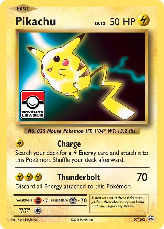 Pikachu XY202/183 XY XY Black Star Promos