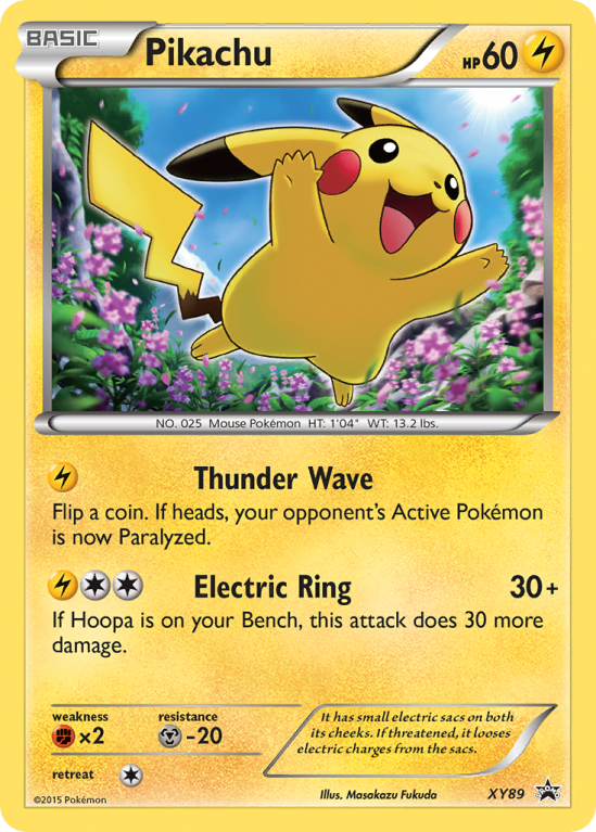 Pikachu XY89/183 XY XY Black Star Promos