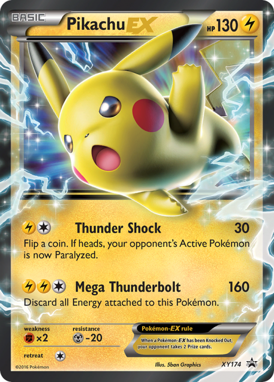 Pikachu-EX XY174/183 XY XY Black Star Promos