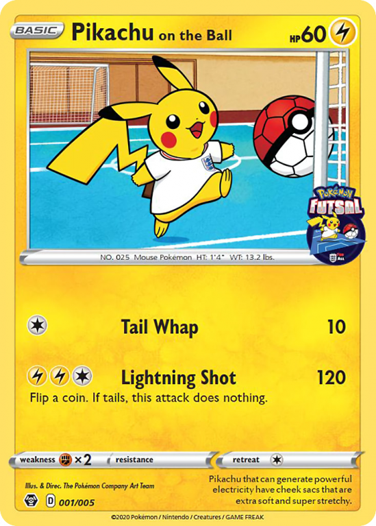Pikachu on the Ball 1/5 Other Pokémon Futsal Collection