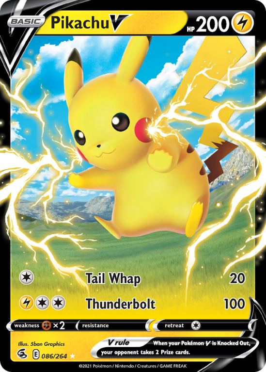 Pikachu V 86/264 Sword & Shield Fusion Strike