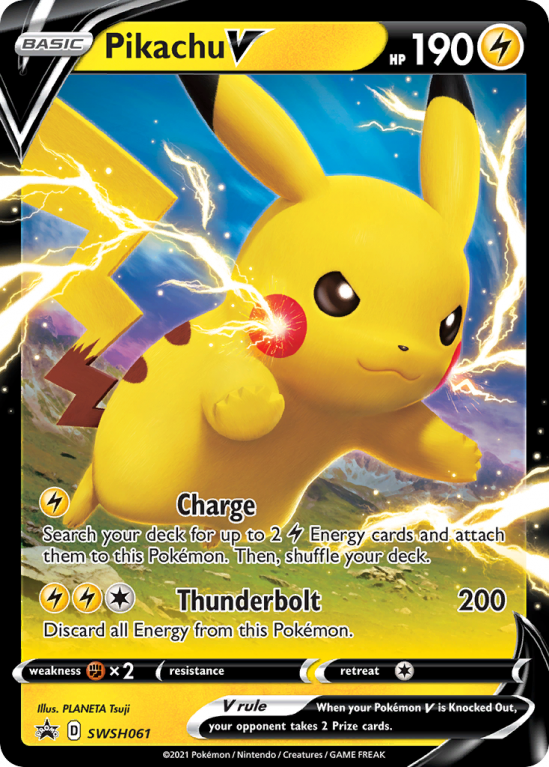 Pikachu V SWSH061/103 Sword & Shield SWSH Black Star Promos