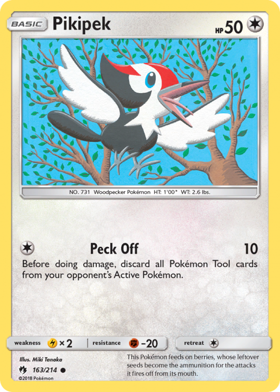 Pikipek 163/214 Sun & Moon Lost Thunder