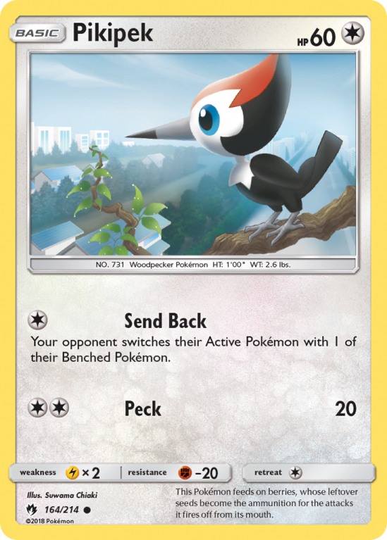 Pikipek 164/214 Sun & Moon Lost Thunder