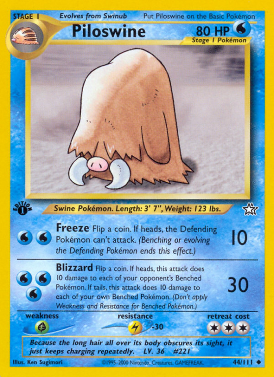 Piloswine 44/111 Neo Neo Genesis