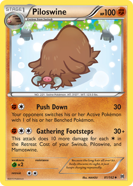 Piloswine 81/162 XY BREAKthrough