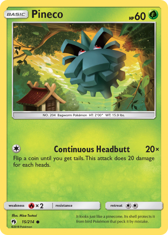 Pineco 15/214 Sun & Moon Lost Thunder