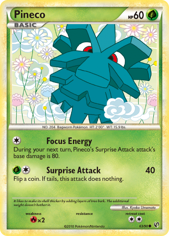 Pineco 63/90 HeartGold & SoulSilver HS—Undaunted