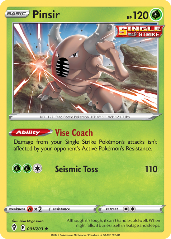 Pinsir 1/203 Sword & Shield Evolving Skies
