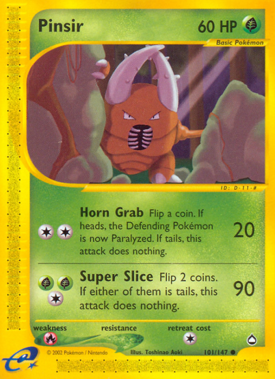 Pinsir 101/186 E-Card Aquapolis