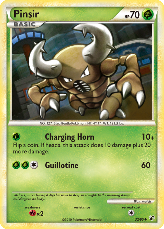 Pinsir 32/90 HeartGold & SoulSilver HS—Undaunted