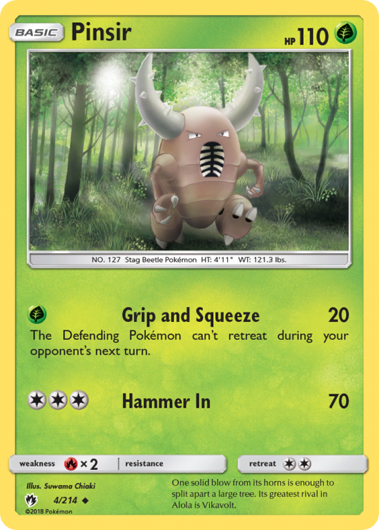 Pinsir 4/214 Sun & Moon Lost Thunder
