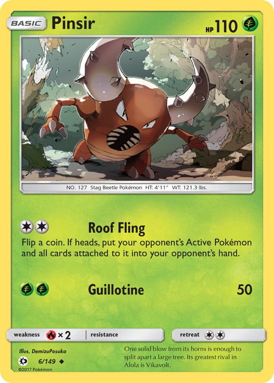 Pinsir 6/149 Sun & Moon Sun & Moon