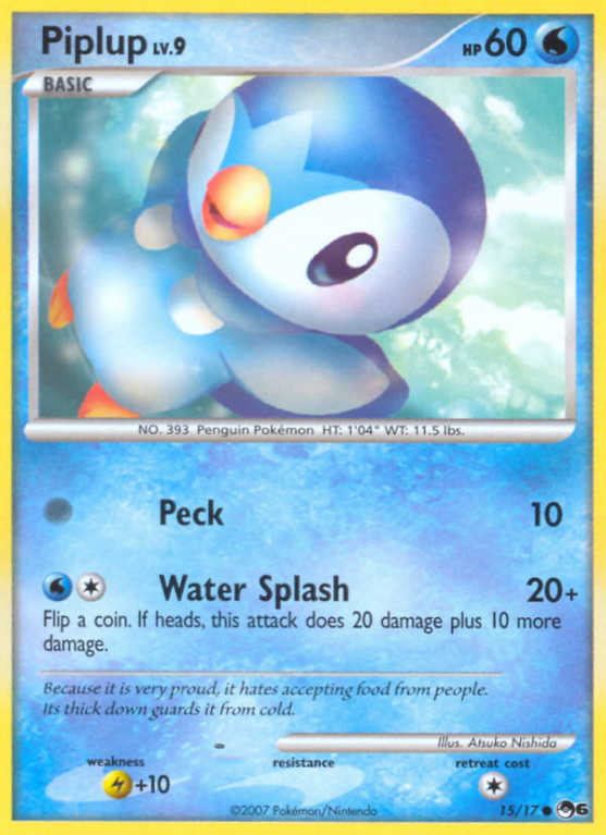 Piplup 15/17 POP POP Series 6