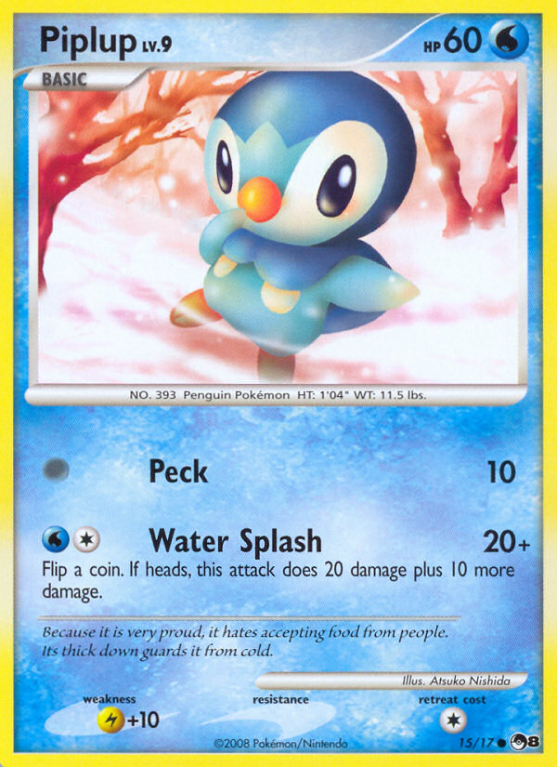 Piplup 15/17 POP POP Series 8