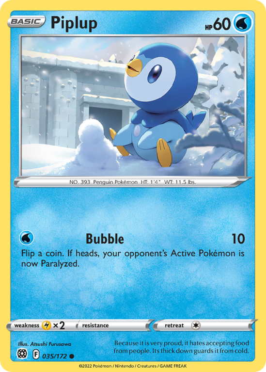 Piplup 35/172 Sword & Shield Brilliant Stars