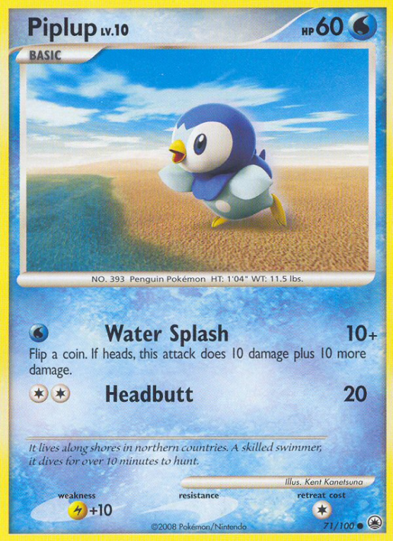 Piplup 71/100 Diamond & Pearl Majestic Dawn
