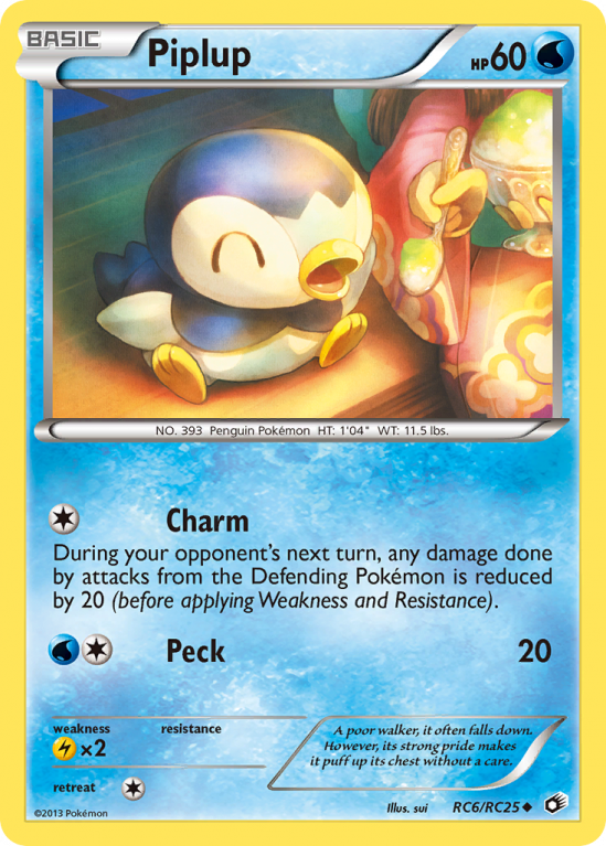 Piplup RC6/113 Black & White Legendary Treasures