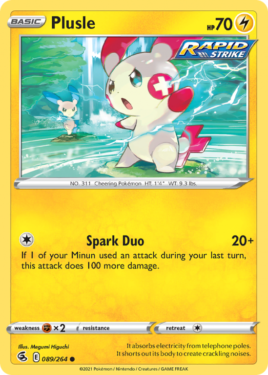 Plusle 89/264 Sword & Shield Fusion Strike