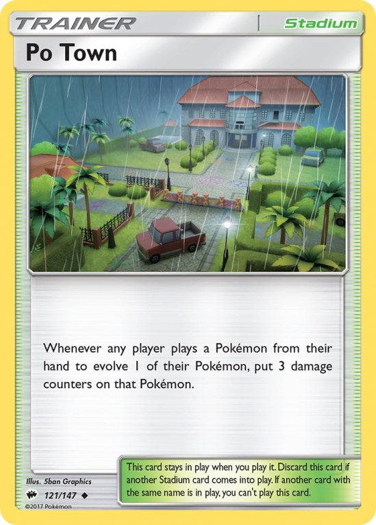 Po Town 121/147 Sun & Moon Burning Shadows
