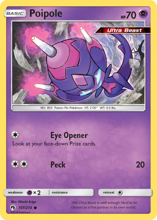 Poipole 107/214 Sun & Moon Lost Thunder