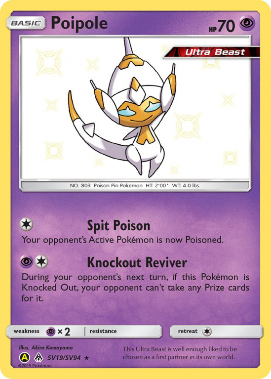 Poipole SV19/94 Sun & Moon Shiny Vault