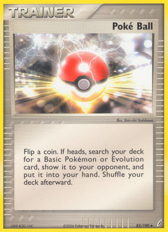 Poké Ball 82/100 EX Crystal Guardians
