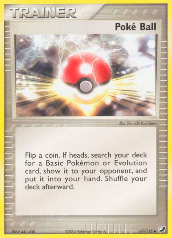 Poké Ball 87/115 EX Unseen Forces