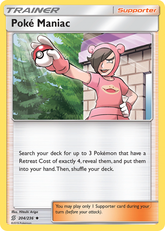 Poké Maniac 204/236 Sun & Moon Unified Minds