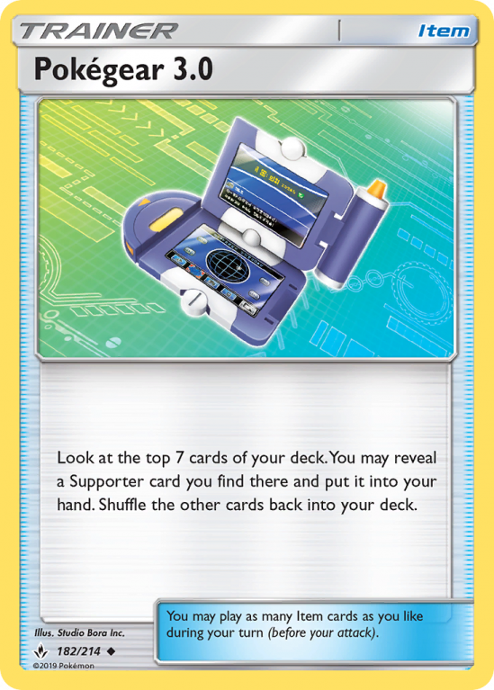 Pokégear 3.0 182/214 Sun & Moon Unbroken Bonds