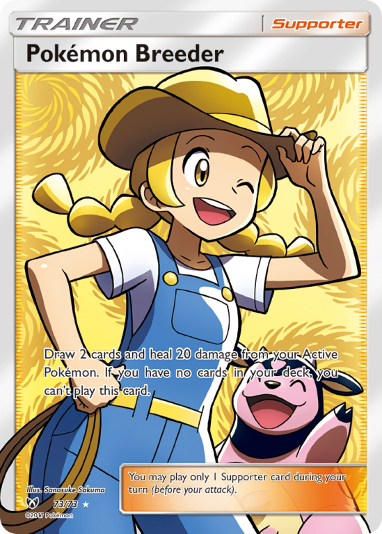 Pokémon Breeder 73/73 Sun & Moon Shining Legends