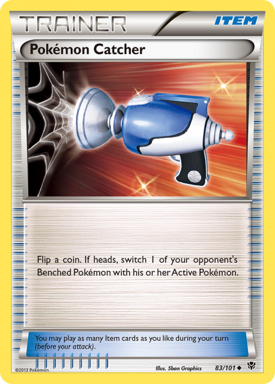 Pokémon Catcher 83/101 Black & White Plasma Blast