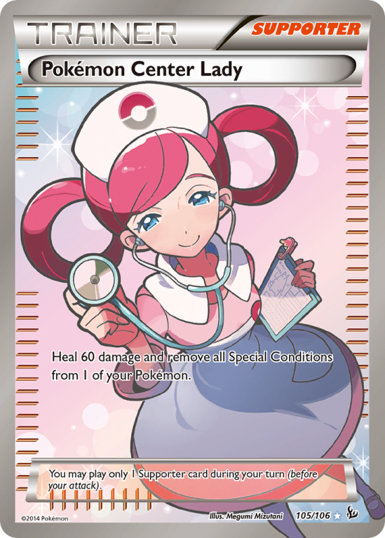 Pokémon Center Lady 105/106 XY Flashfire