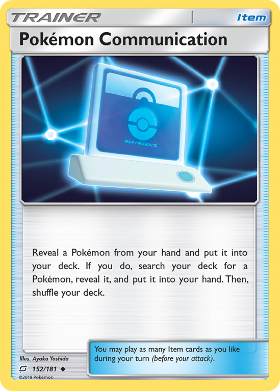 Pokémon Communication 152/181 Sun & Moon Team Up