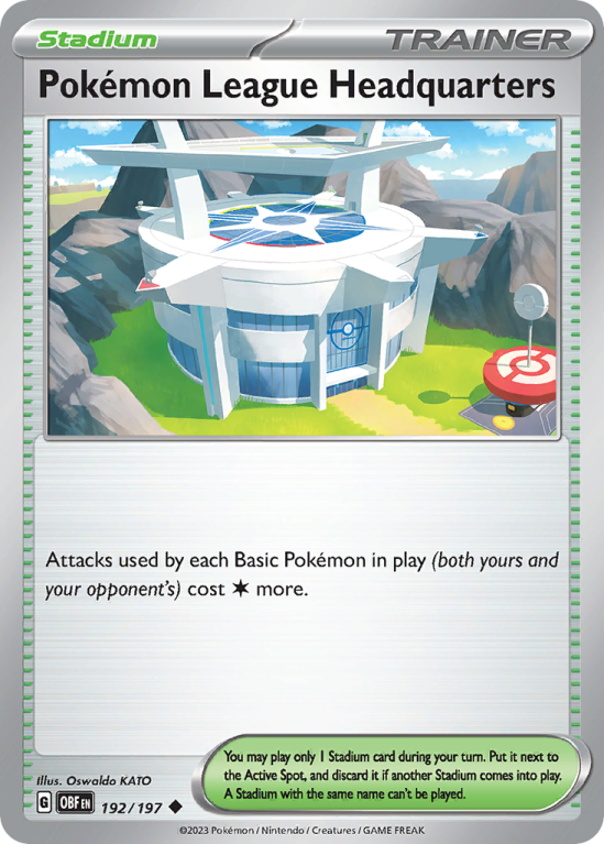 Pokémon League Headquarters 192/197 Scarlet & Violet Obsidian Flames