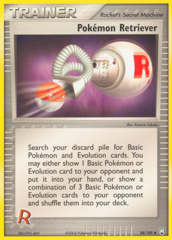 Pokémon Retriever 84/109 EX Team Rocket Returns