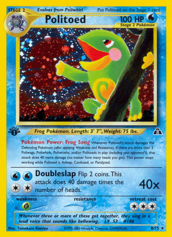 Politoed 8/75 Neo Neo Discovery