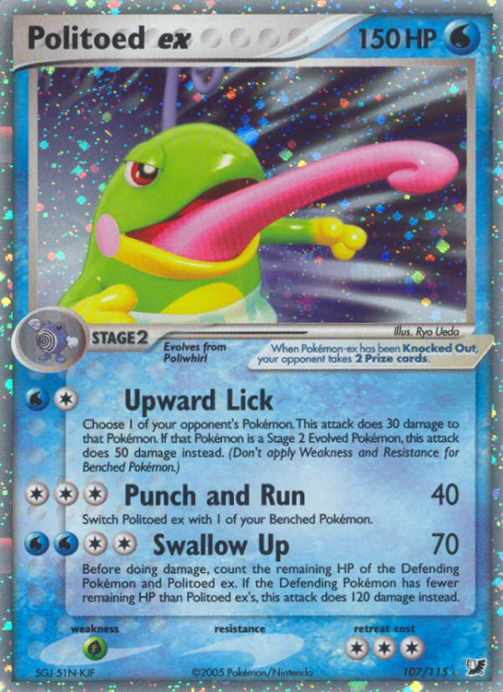 Politoed ex 107/115 EX Unseen Forces