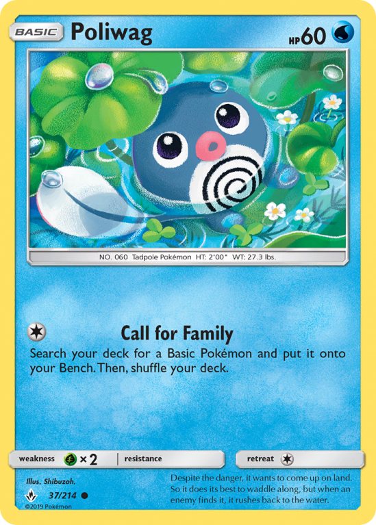 Poliwag 37/214 Sun & Moon Unbroken Bonds