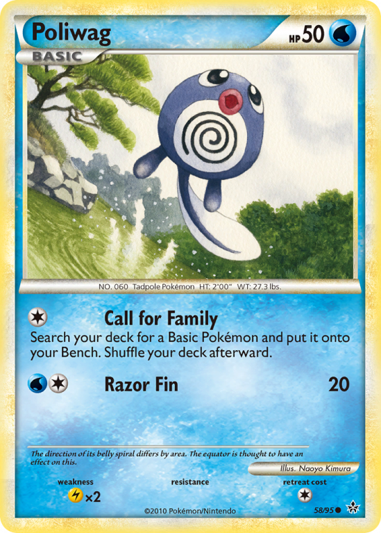 Poliwag 58/95 HeartGold & SoulSilver HS—Unleashed