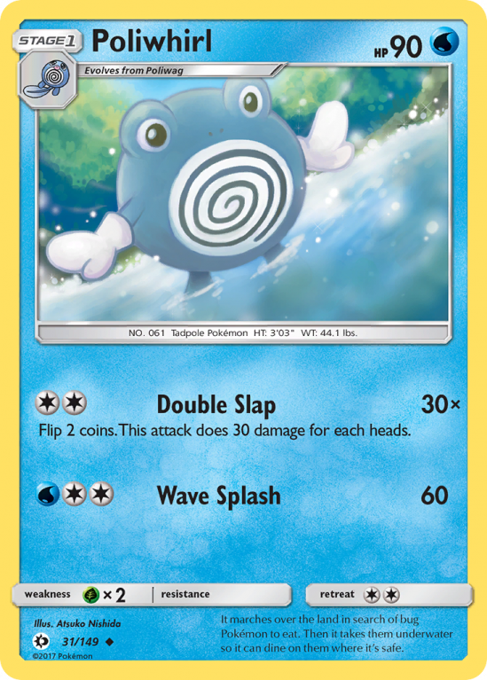 Poliwhirl 31/149 Sun & Moon Sun & Moon