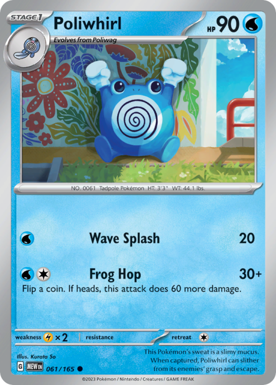 Poliwhirl 61/165 Scarlet & Violet 151