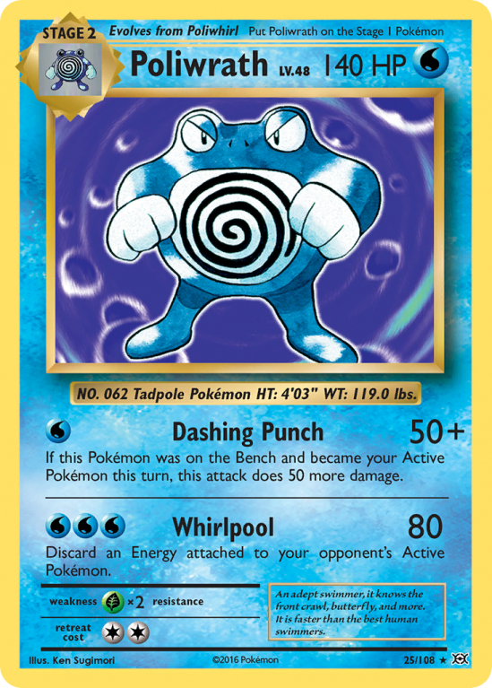 Poliwrath 25/108 XY Evolutions