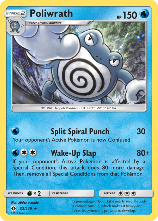 Poliwrath 32/149 Sun & Moon Sun & Moon
