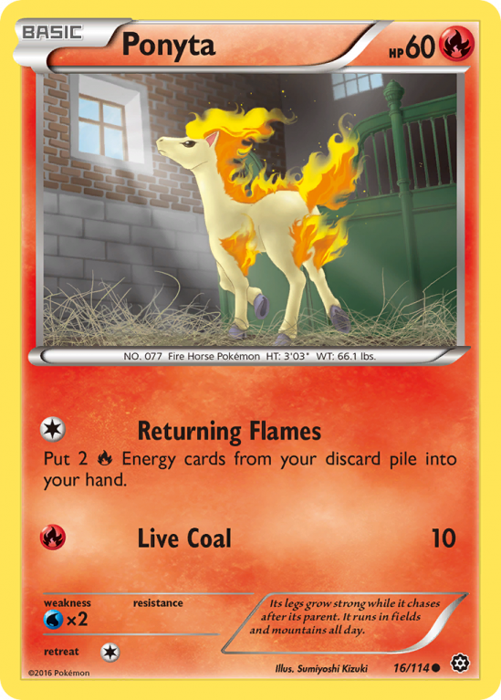 Ponyta 16/114 XY Steam Siege