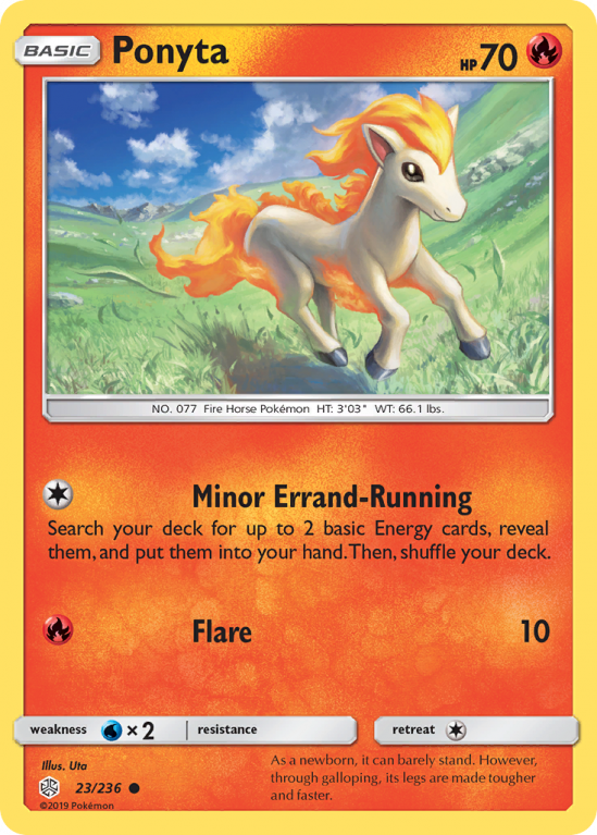 Ponyta 23/236 Sun & Moon Cosmic Eclipse