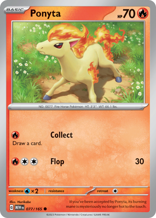 Ponyta 77/165 Scarlet & Violet 151