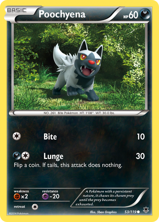 Poochyena 53/119 XY Phantom Forces