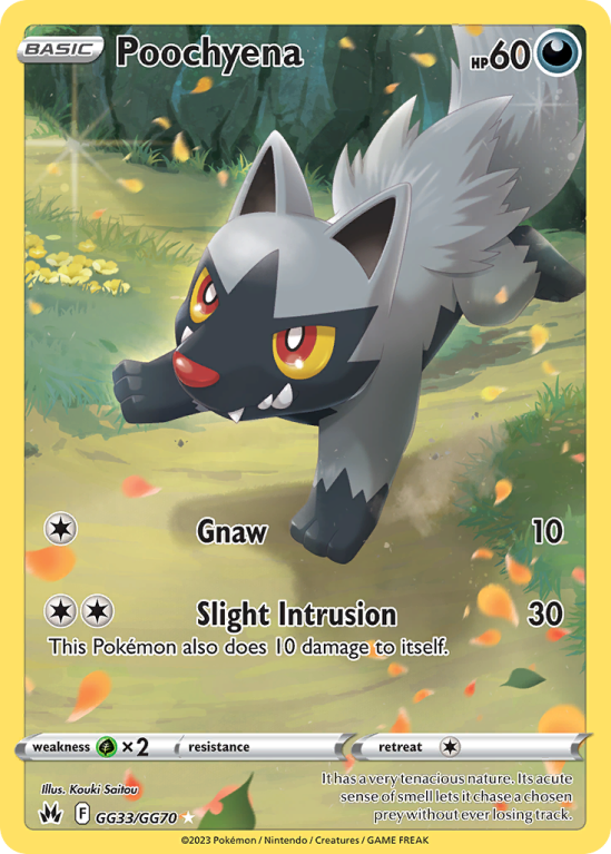 Poochyena GG33/70 Sword & Shield Crown Zenith Galarian Gallery