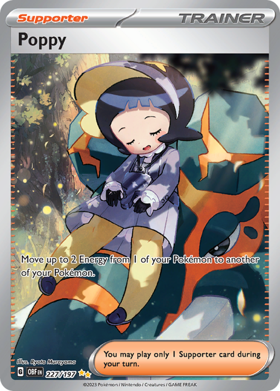 Poppy 227/197 Scarlet & Violet Obsidian Flames